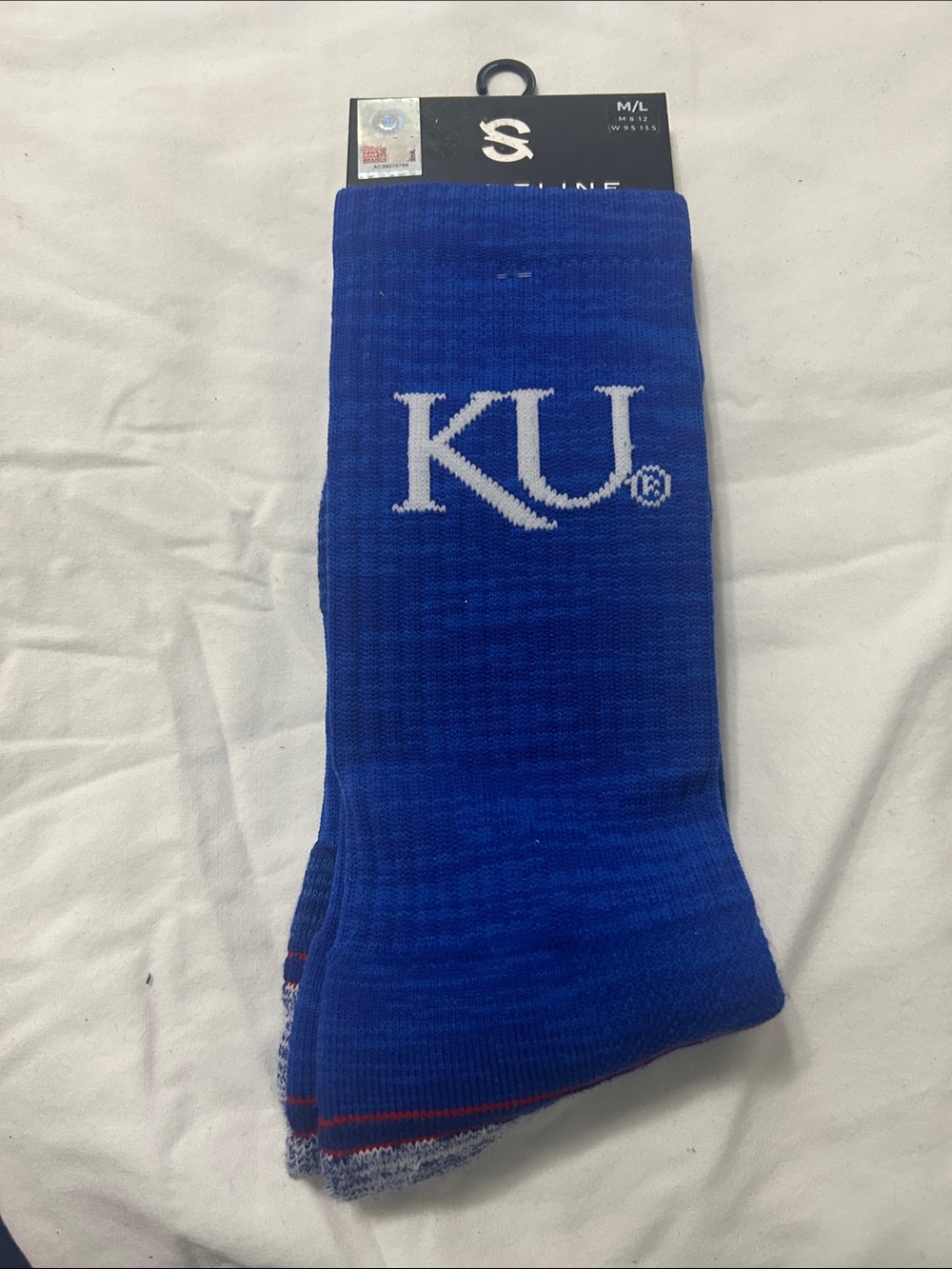Kansas Crew Socks in Royal Blue - M/L